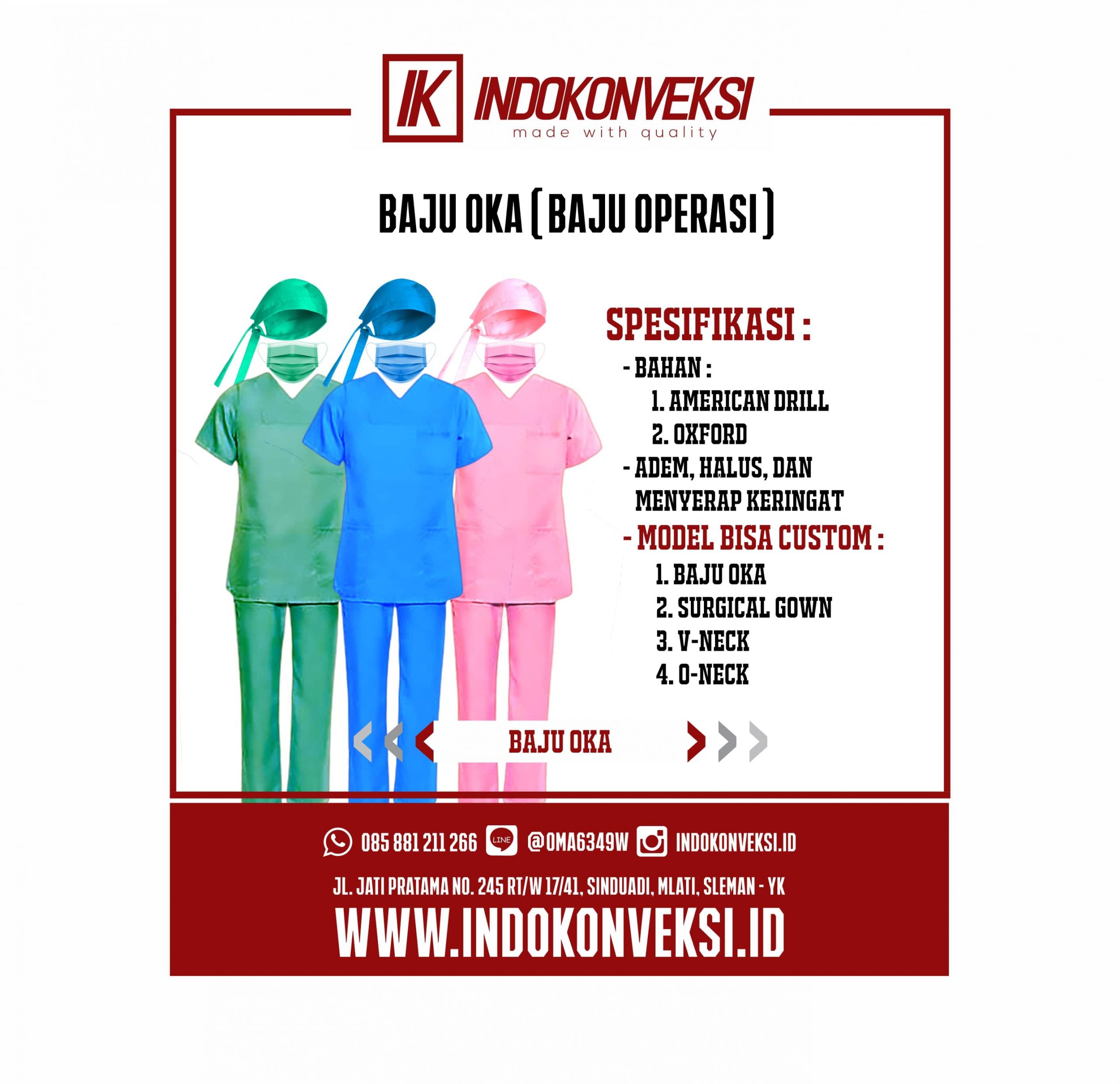 You are currently viewing Kain Berkualitas untuk Seragam Medis dari Buat Baju OKA Jogja